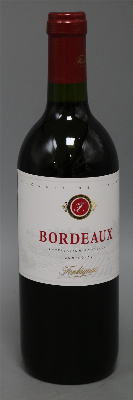 Six bottles of Bordeaux Fontagnac wine
